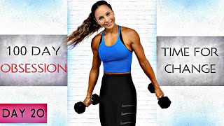 HIIT CHEST LEGS Workout // 30 minute metabolic weight loss | 100 DAY OBSESSION Day 20