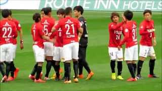 円陣～後半Kick off　浦和レッズvs松本山雅FC　第4節