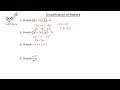 bennettmaths simplification of algebra