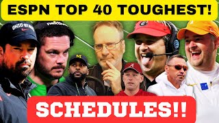 TOUGHEST SCHEDULES?! TENNESSEE FOOTBALL, GEORGIA FOOTBALL, OHIO STATE FOOTBALL, SEC FOOTBALL