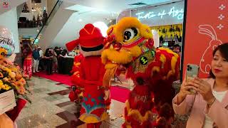 Ling Nan Hock Ngai(吉隆坡嶺南鶴藝文化體育會) Double Lion Dance at Pharmacy at Berjaya Times Square, Kuala Lumpur