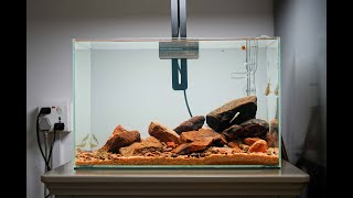 4K Asian stream style biotope aquarium, immersive full rescape process