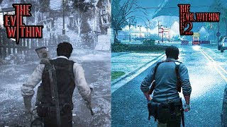 The Evil Within 1 VS The Evil Within 2 Gameplay Comparison [HD]