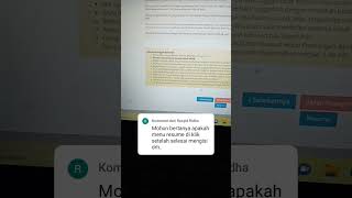 Haruskah Klik Tombol RESUME Sebelum/Sesudah Klik Akhiri Pengisian DRH PPPK #shorts