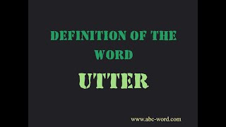 Definition of the word \