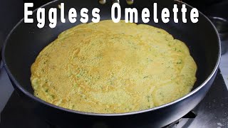 बिना अंड़ेवाला  ऑमलेट का नास्ता/eggless omelette/vegetable omlette recipe