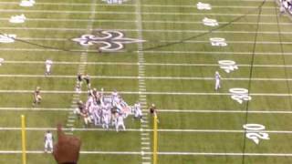 Garrett Hartley kicks Saints to Super Bowl coming at you from Section 531 in the Superdome