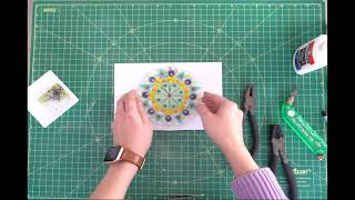 Make a fused glass mandala with me | Advanced glass cutting techniques