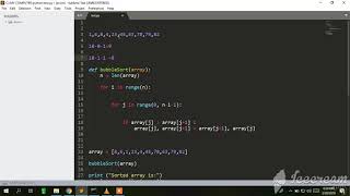 Bubble sort in python (Bangla)