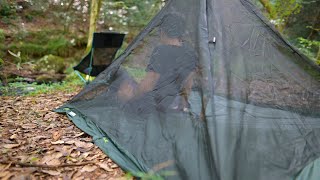 【ソロキャンプ】森のソロキャンプ９月(長編字幕ナシ)キャンプ飯はステーキ丼🌲JAPAN Solo Camping Overnight cooking forest(bushcraft) vlog