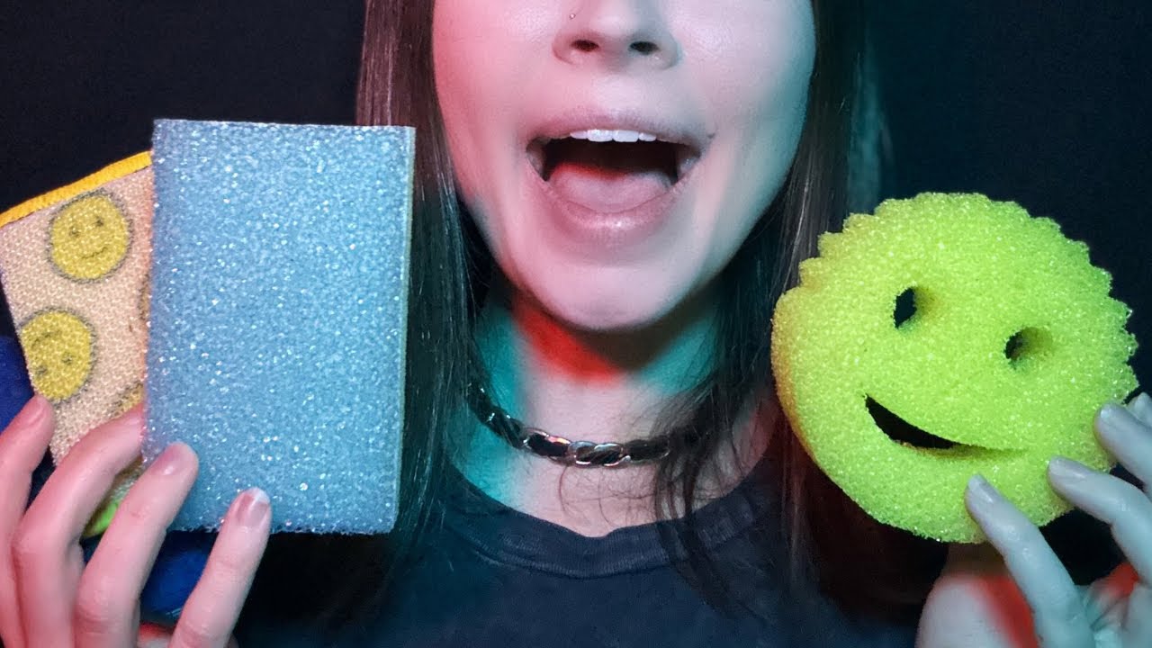 Asmr Chaotic Sponge Triggers That Change Every 10 Seconds Youtube