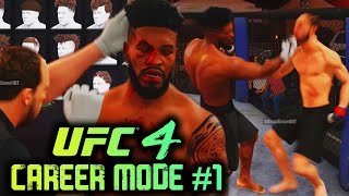 UFC 4 Career Mode Gameplay #1: Character Creation - Knockout Combos! EA Sports UFC 4 Career Mode