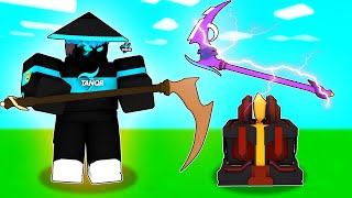 Crafting MYTHICAL SCYTHE and It's OP in Roblox Bedwars..
