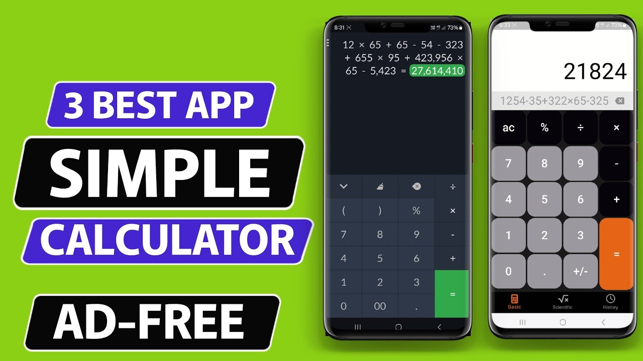 3 Best Free Simple Calculator Apps For Android Youtube