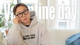 발렌타인데이에 깜짝 선물 받았습니다 / supreme 슈프림 박스로고 후드 ( 레즈커플 lesbiancouple )