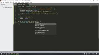 Create simple HTTP server in node.js | Simple web server in node js