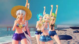 〖MMD〗Red Velvet (레드벨벳) - Ice Cream Cake ☀️SUMMER VER.☀️ ｢Haku, Luka, Miku, Rin, Gumi」