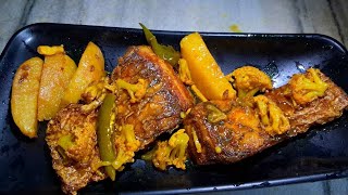 ফুলকপি দিয়ে কাতলা মাছের ঝোল | FULKOPI DIYE KATLA FISH RECIPE | FISH RECIPE