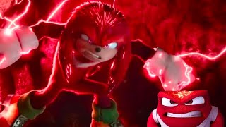 Knuckles vs. Anger / Knuckles being strong