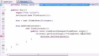 Java#69 Drop Down List Program