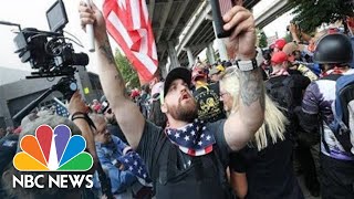 Watch live: Far-right, extremist groups clash in Portland, Oregon