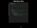 Odd-Even Sort Code in Python | Sorting Algorithms | Python Coding Tutorial | Python Coding Interview