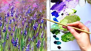 How to Paint Lavender in Acrylic