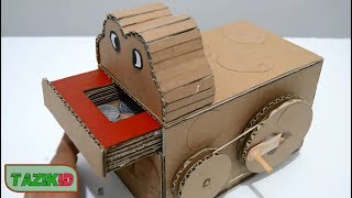 CARDBOARD BOX HACKS - MAKE A FROG MONEY BOX FOR SAVE COIN MONEY