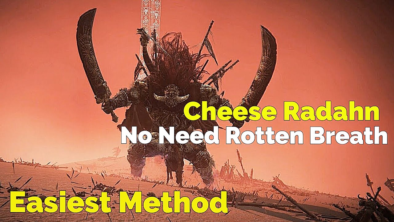 Elden Ring - Cheese Radahn No Need Rotten Breath , Best Way To Cheese ...