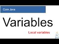 #41 - A2A LEARNER || Core Java - local variables