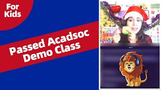 Passed Acadsoc Demo Class in December 2020 | Online English tutor | How to pass Teaching Lesson