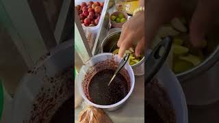 bkk style mix fruits salad #streetfood #mixfruit #fruitsalad #spicyfood #foodblogger #myanmar