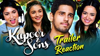 KAPOOR & SONS Official Trailer Reaction w/ Steph & Carolina! | Sidharth Malhotra | Alia Bhatt