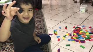 Being creative with Colorful Dominoes and playing Tic Tac Toe