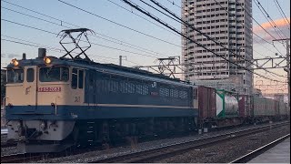 EF65 2083号機[新]牽引　高速貨物列車