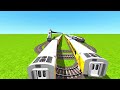 five trains passing through at two rounded u shape railroad tracks 🔺 train simulator railworks