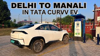 Delhi to Manali by Curvv ev | Complete detail with Range | Ev Charging Station | Va Trails