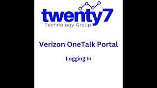 Portal: Logging Into The Verizon MYBIZ Portal