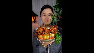 干饭啦姐妹们！好吃下饭的家常菜，真的太有食欲了！超满足#沉浸式美食#助眠解压#声控解压