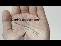 Wisdom line in Palmistry:Double wisdom line and it's significance