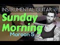 Maroon 5 - Sunday Morning instrumental guitar karaoke version cover with lyrics