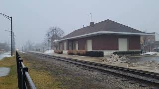 GLC Railroad Northbound in Kalkaska Michigan on 1/17/23