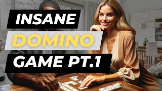 How to Play Dominoes with 2 Players Live 1 on 1 Versus My Top Student - She Knows How I Play! Game 1