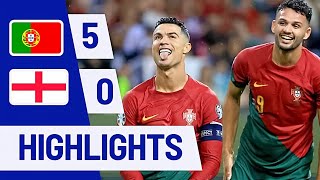 Portugal vs England 5-0 | Ronaldo Hattrick EURO 2024 Qualifiers Highlights & All Goals
