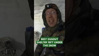 Dugout Snow Shelter Tips and Tricks! #snowcamping  #wintersurvival #solocamping