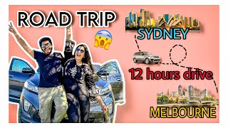 12 HOURS ROAD TRIP 😱😳| SYDNEY TO MELBOURNE 🤩| CHINTU VOMITED 🤮 | NACH ❤️