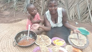 African Village life and Cooking #ogarnic food for breakfast