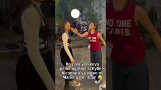 Kaya pala nag react si Kyline Alcantara 😁 #MarielPamintuan #KylineAlcantara #MarielpamintuanIssue