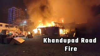 Khandupada Road Furniture godown ke Sath Kai Dukaano Me Aag..