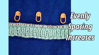 Evenly Spacing Increases in Knitting